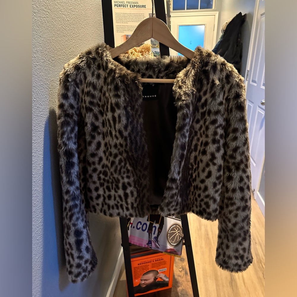 Size small, leopard Trouvé jacket. Perfect condition.
